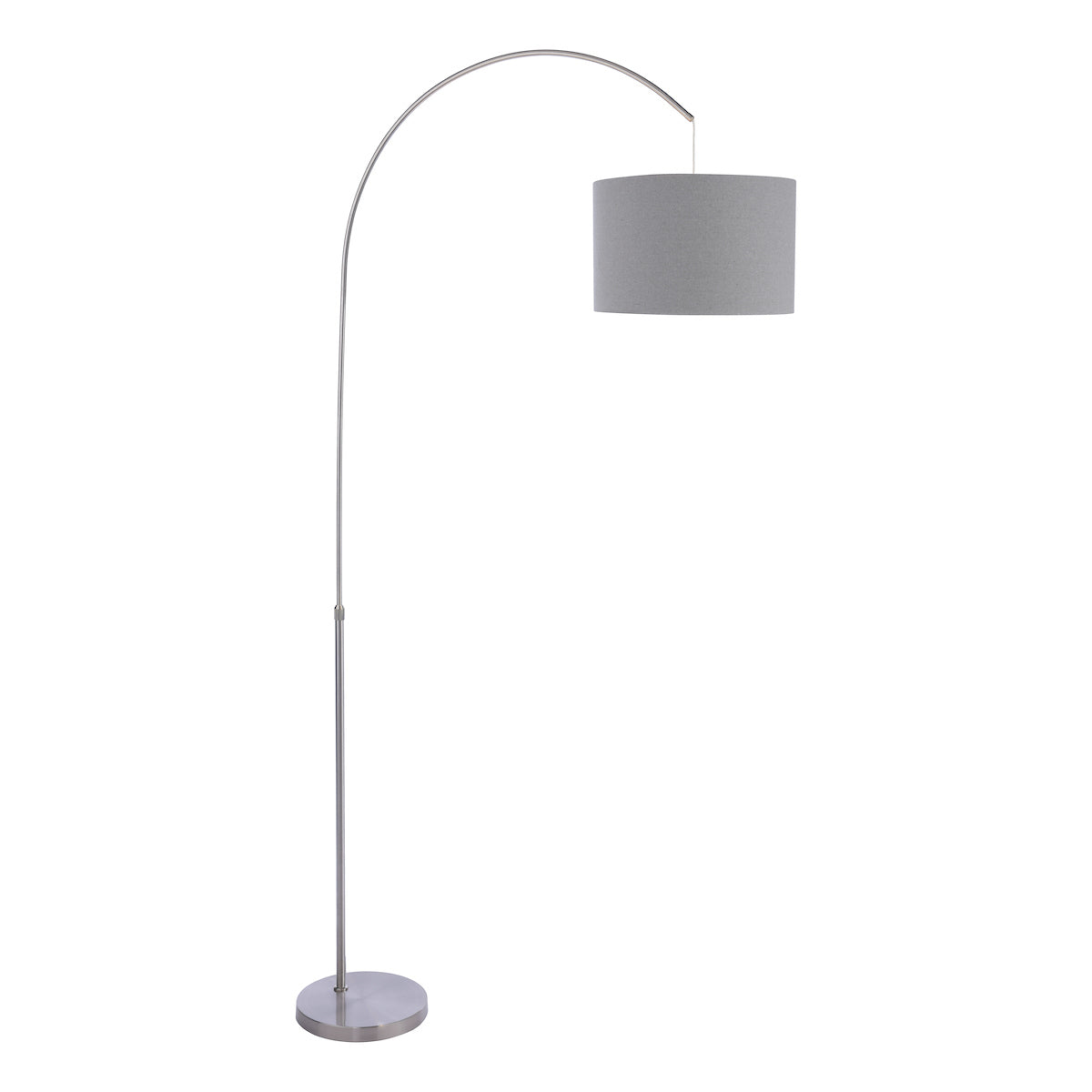 Dar Bow Floor Lamp Satin Nickel Base Only – from Amos Lighting + Home
