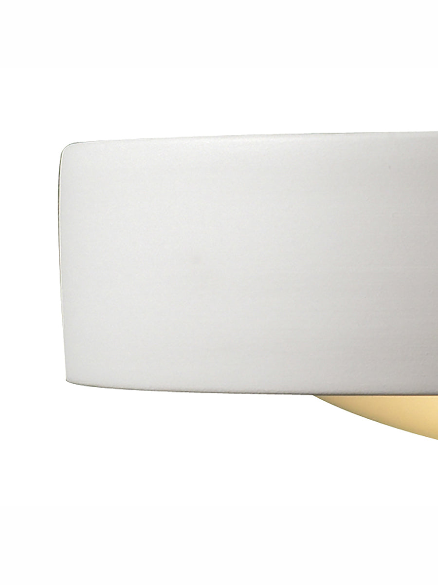 Dar Catalan Wall Washer White Ceramic and Frosted Glass – from Amos Lighting + Home