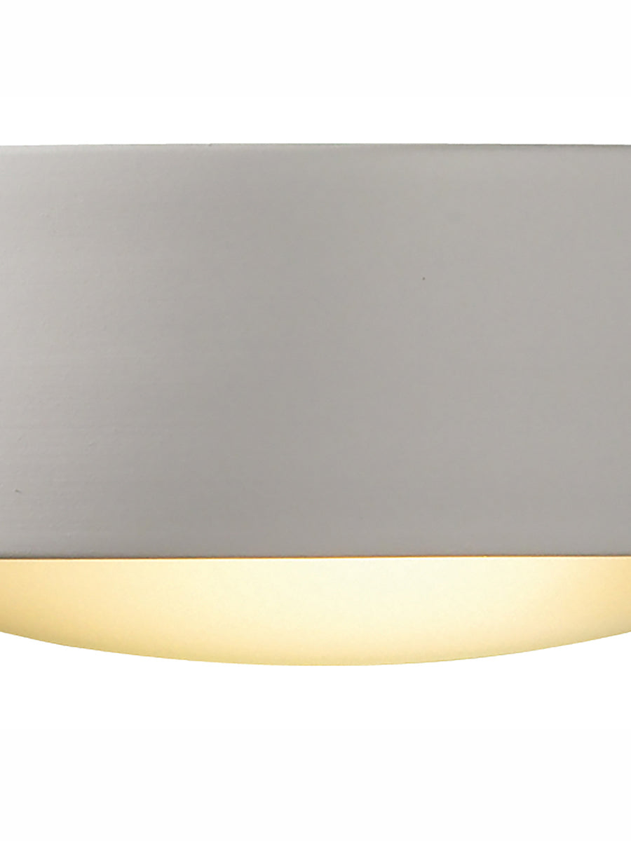 Dar Catalan Wall Washer White Ceramic and Frosted Glass – from Amos Lighting + Home