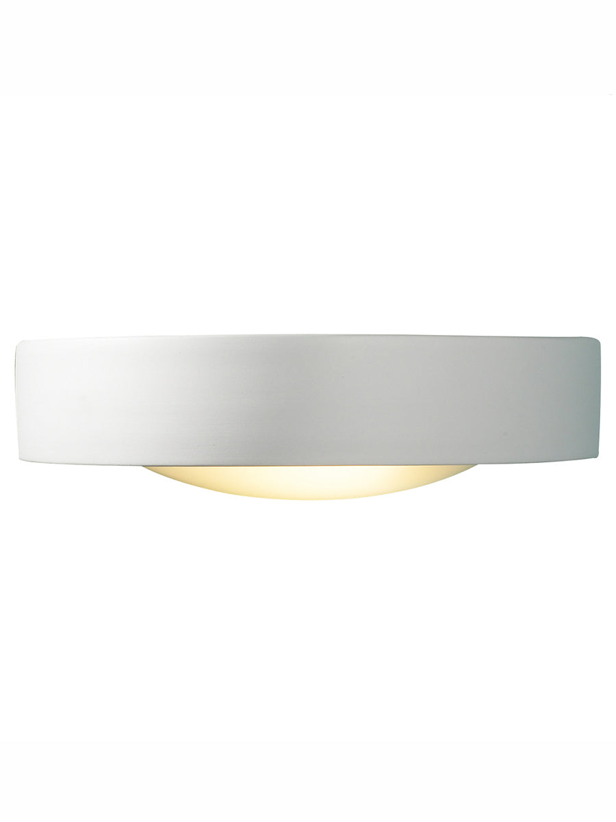 Dar Catalan Wall Washer White Ceramic and Frosted Glass – from Amos Lighting + Home