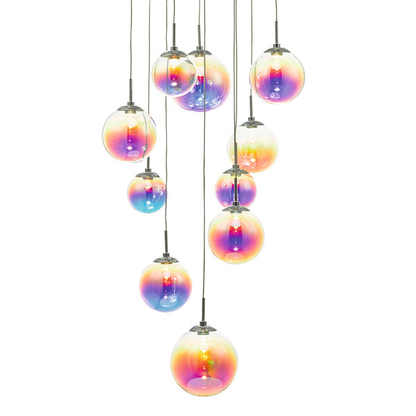 Dar Cesario 12 Light Cluster Pendant Multi Coloured – from Amos Lighting + Home