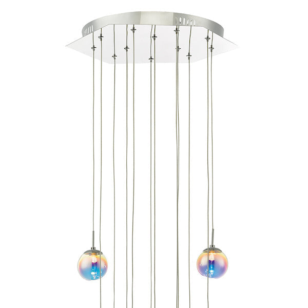Dar Cesario 12 Light Cluster Pendant Multi Coloured – from Amos Lighting + Home