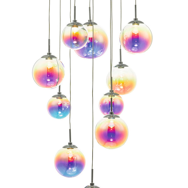Dar Cesario 12 Light Cluster Pendant Multi Coloured – from Amos Lighting + Home
