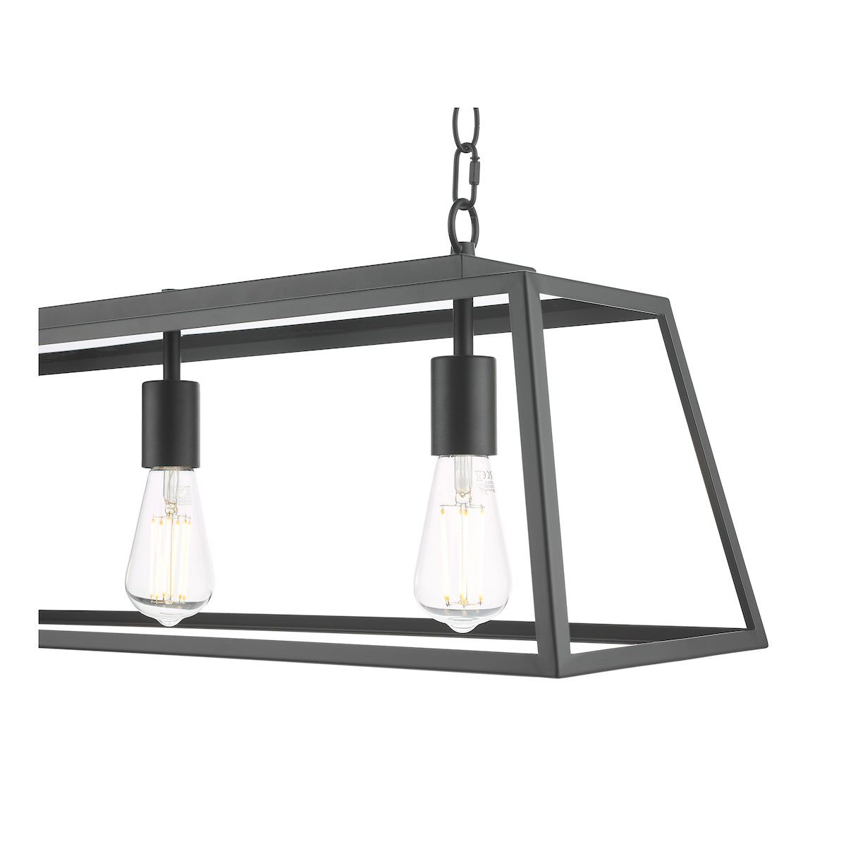 Dar Claudia 3 Light Bar Pendant Matt Black – from Amos Lighting + Home