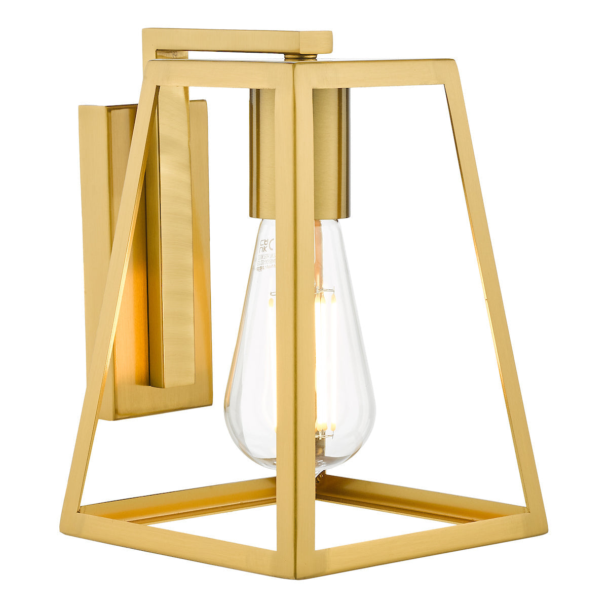 Dar Claudia Wall Light Natural Brass – from Amos Lighting + Home