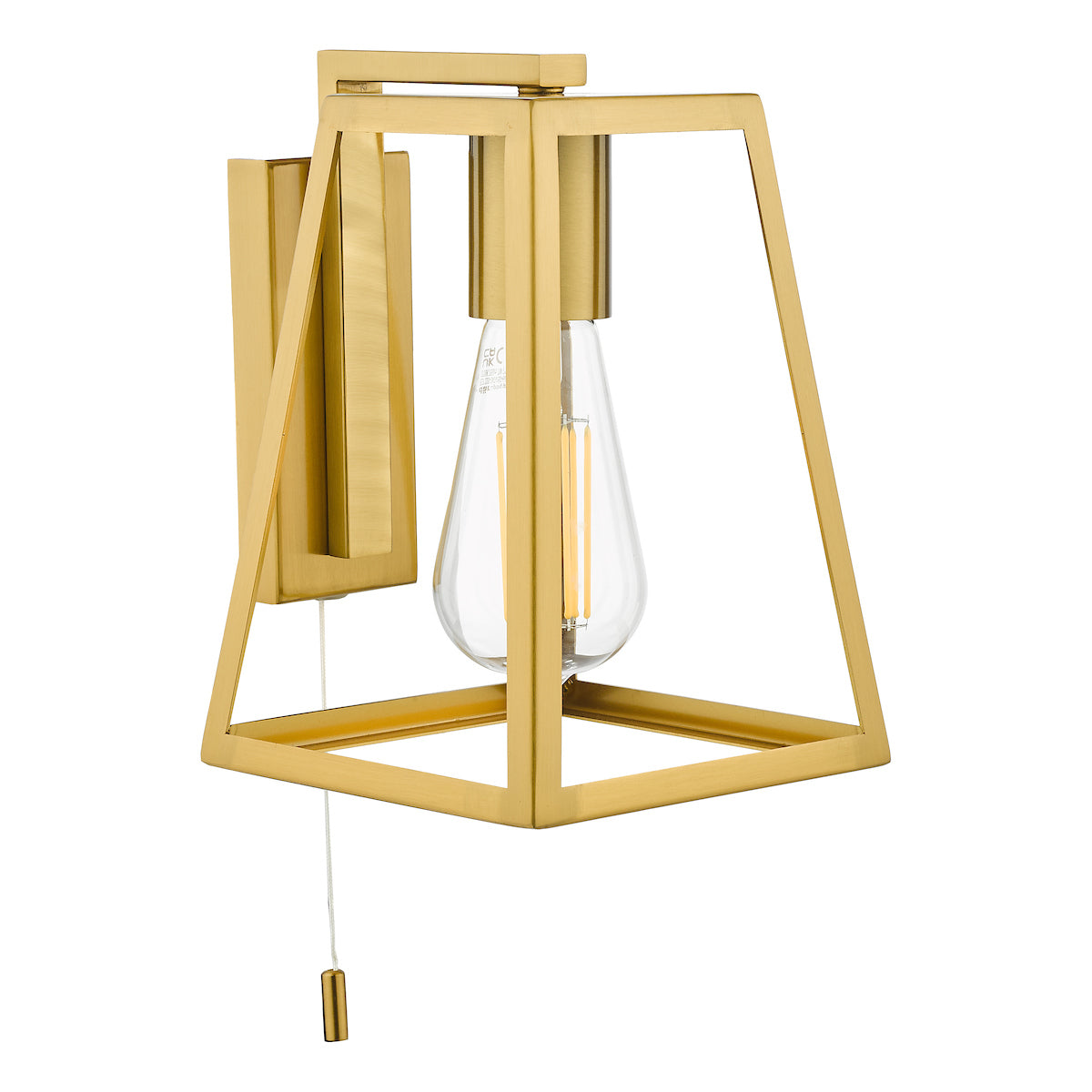Dar Claudia Wall Light Natural Brass – from Amos Lighting + Home