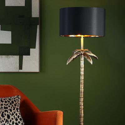 Dar Coco Floor Lamp Antique Gold With Shade – from Amos Lighting + Home