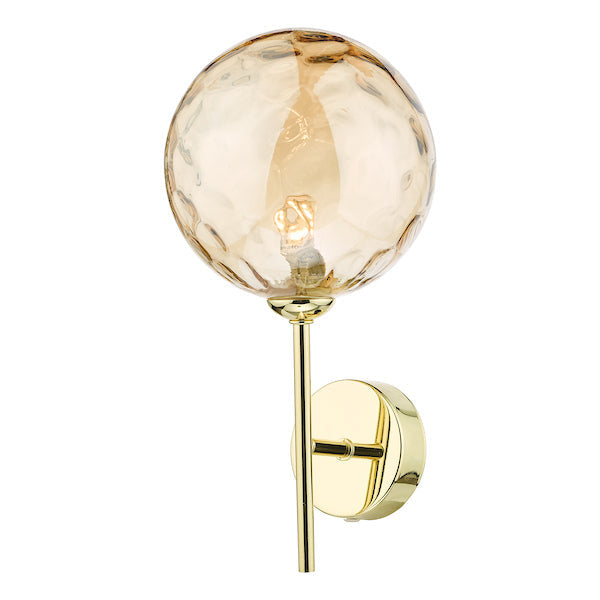Dar Cohen Wall Light Gold & Champagne Glass – from Amos Lighting + Home