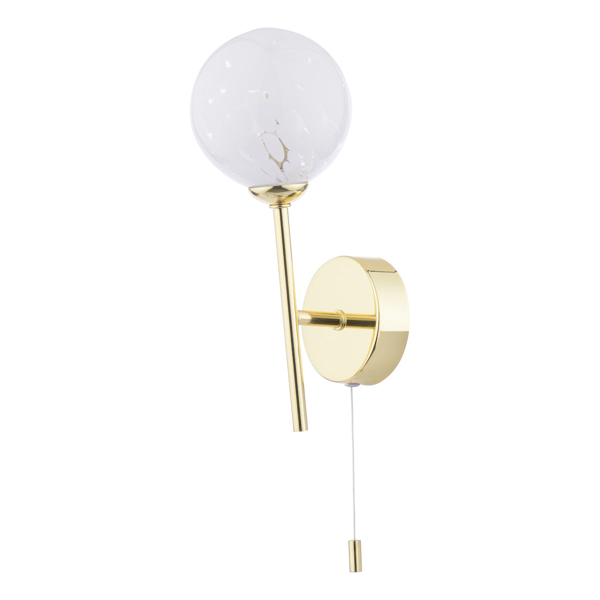 Dar Cohen Wall Light Polished Gold & Confetti Glass – from Amos Lighting + Home