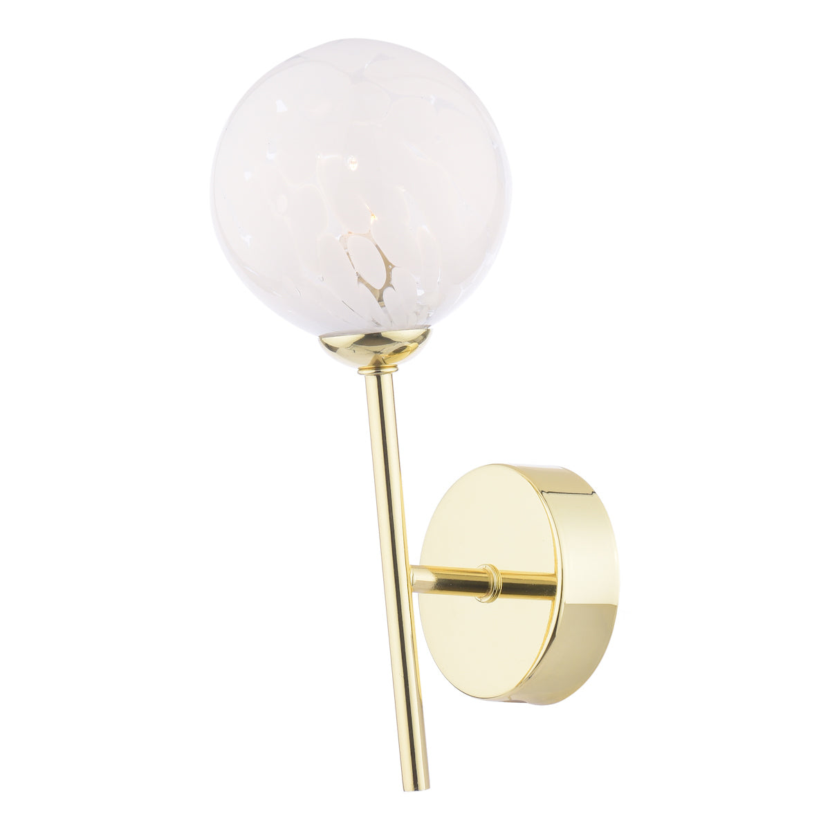 Dar Cohen Wall Light Polished Gold & Confetti Glass – from Amos Lighting + Home