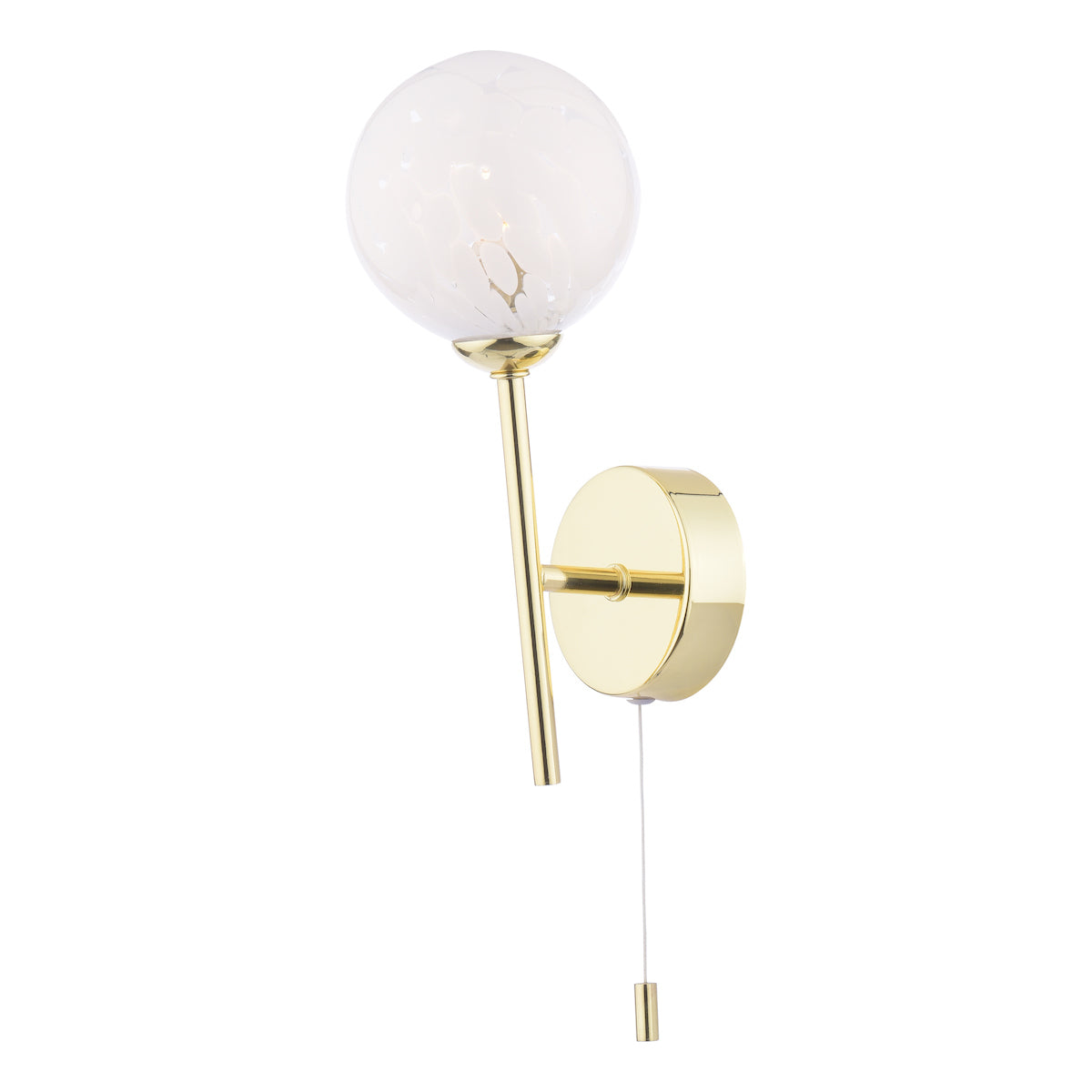 Dar Cohen Wall Light Polished Gold & Confetti Glass – from Amos Lighting + Home
