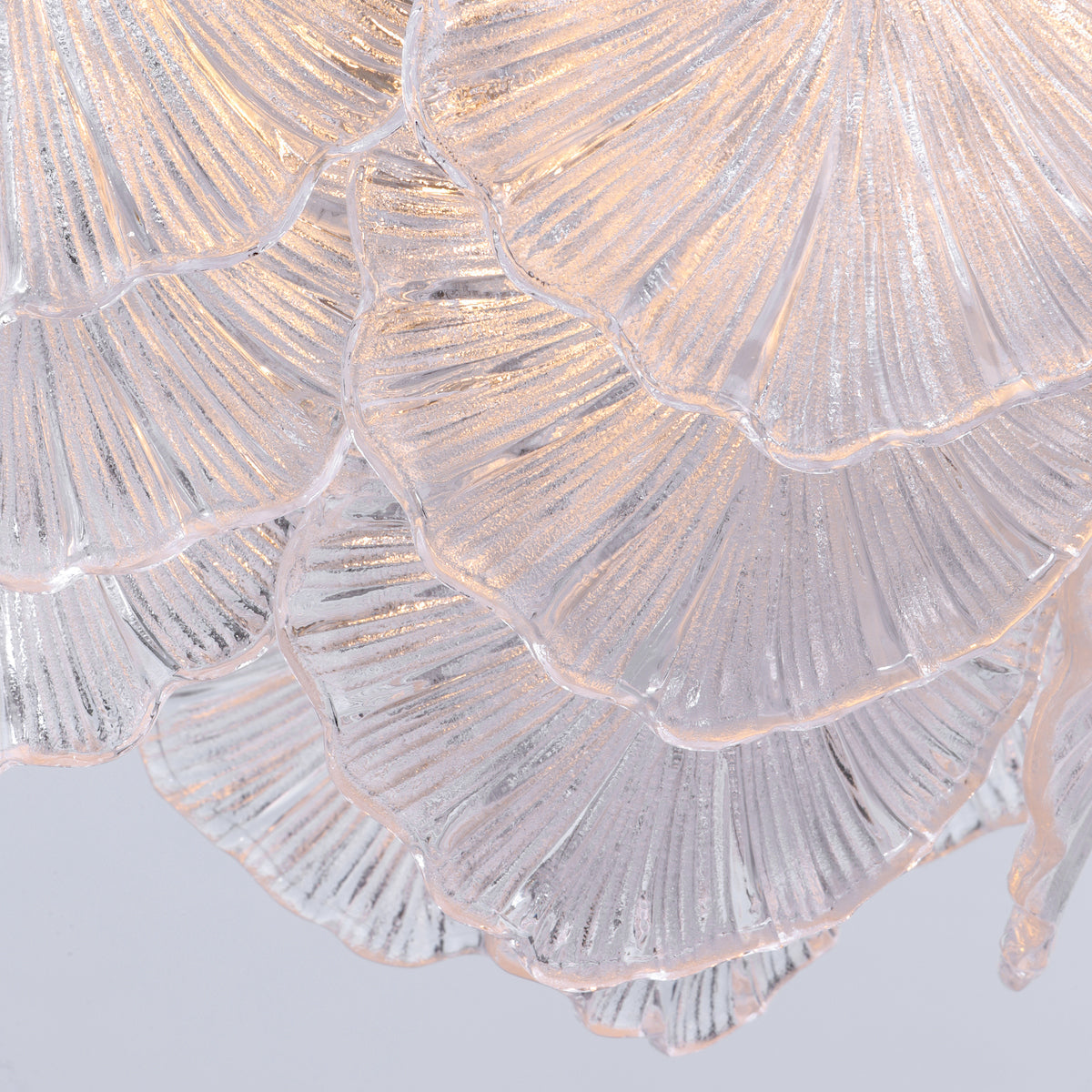 Dar Courtney 10 Light Pendant Textured Glass and Antique Brass – from Amos Lighting + Home