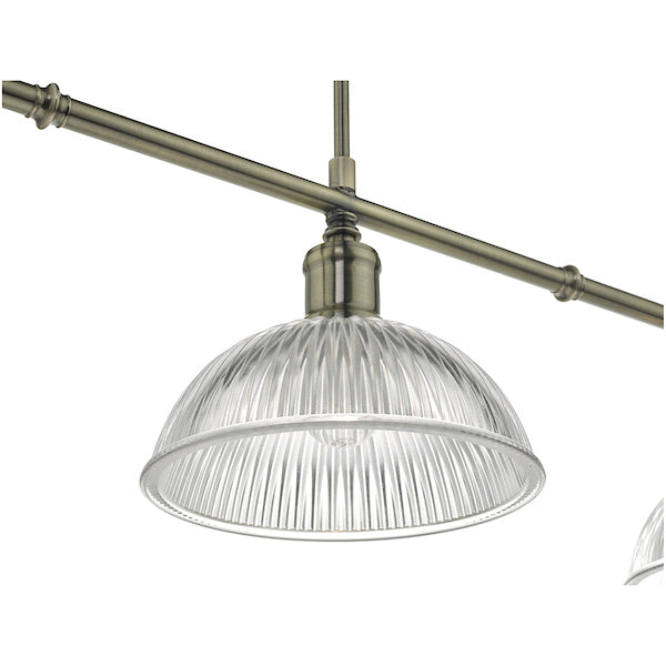 Dar Dara 3 Light Bar Pendant Antique Brass – from Amos Lighting + Home