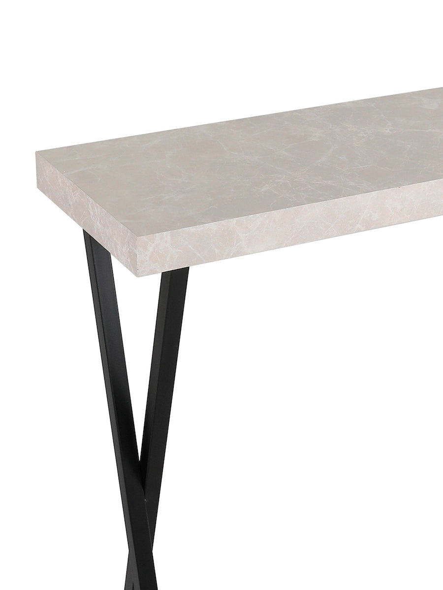 Dar Data Console Table Light Grey Marble Effect – from Amos Lighting + Home