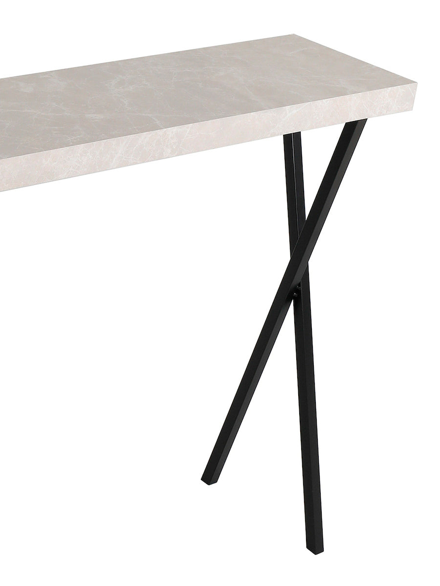 Dar Data Console Table Light Grey Marble Effect – from Amos Lighting + Home
