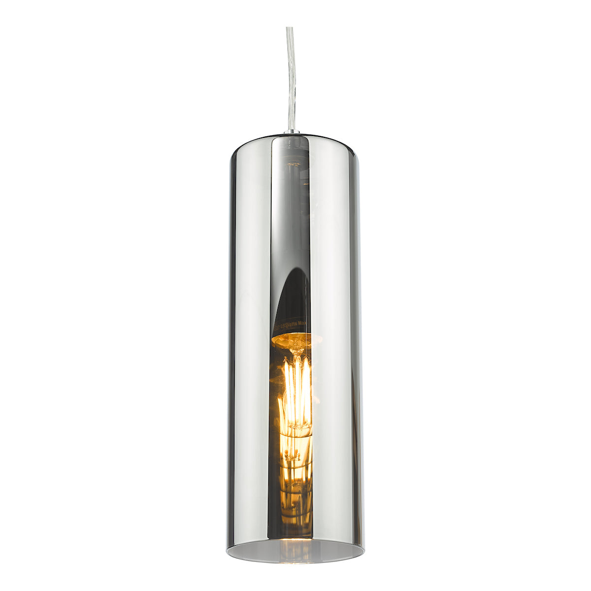 Dar Diaz Pendant Smoked Glass and Polished Chrome – from Amos Lighting + Home