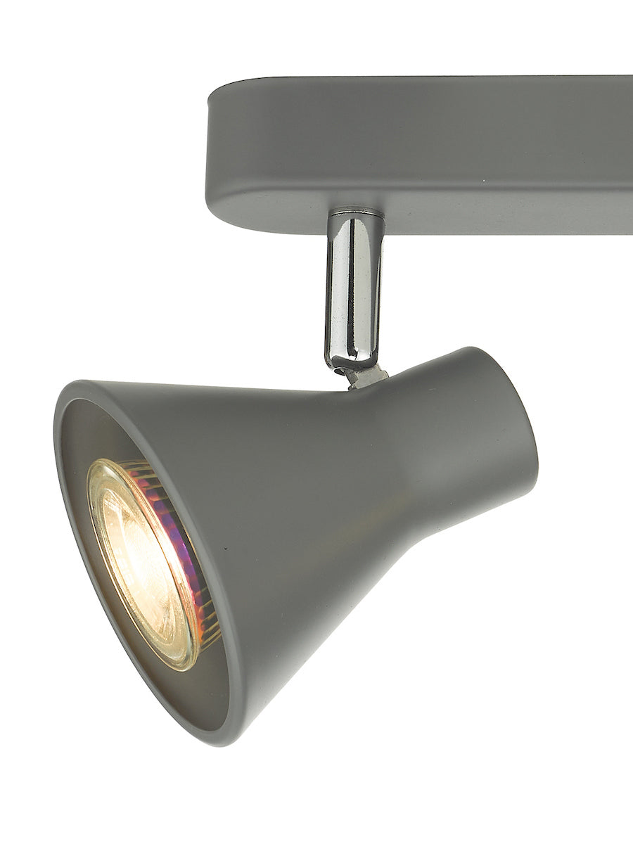 Dar Diza 3 Light Bar Spotlight Matt Grey – from Amos Lighting + Home