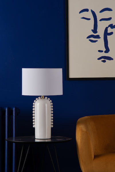 Dar Dolce Table Lamp Cream with Shade – from Amos Lighting + Home