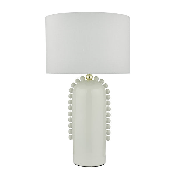 Dar Dolce Table Lamp Cream with Shade – from Amos Lighting + Home