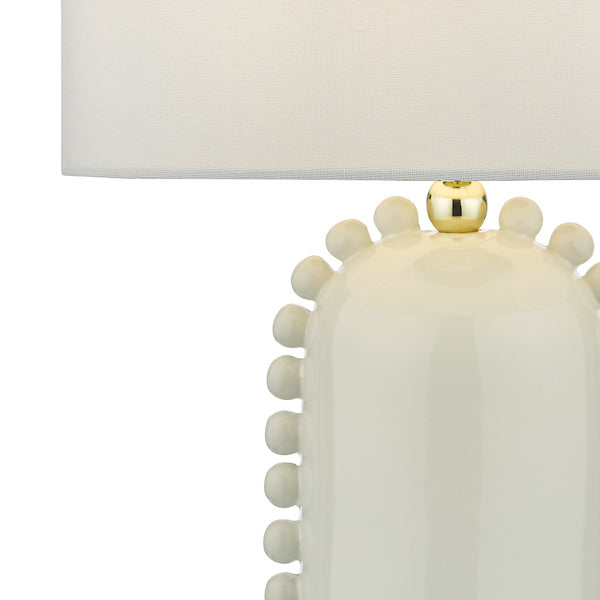 Dar Dolce Table Lamp Cream with Shade – from Amos Lighting + Home