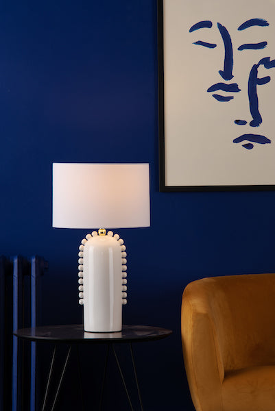 Dar Dolce Table Lamp Cream with Shade – from Amos Lighting + Home
