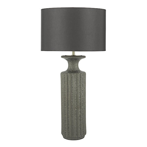 Dar Dugan Volcanic Glaze Table Lamp Black with Shade – from Amos Lighting + Home