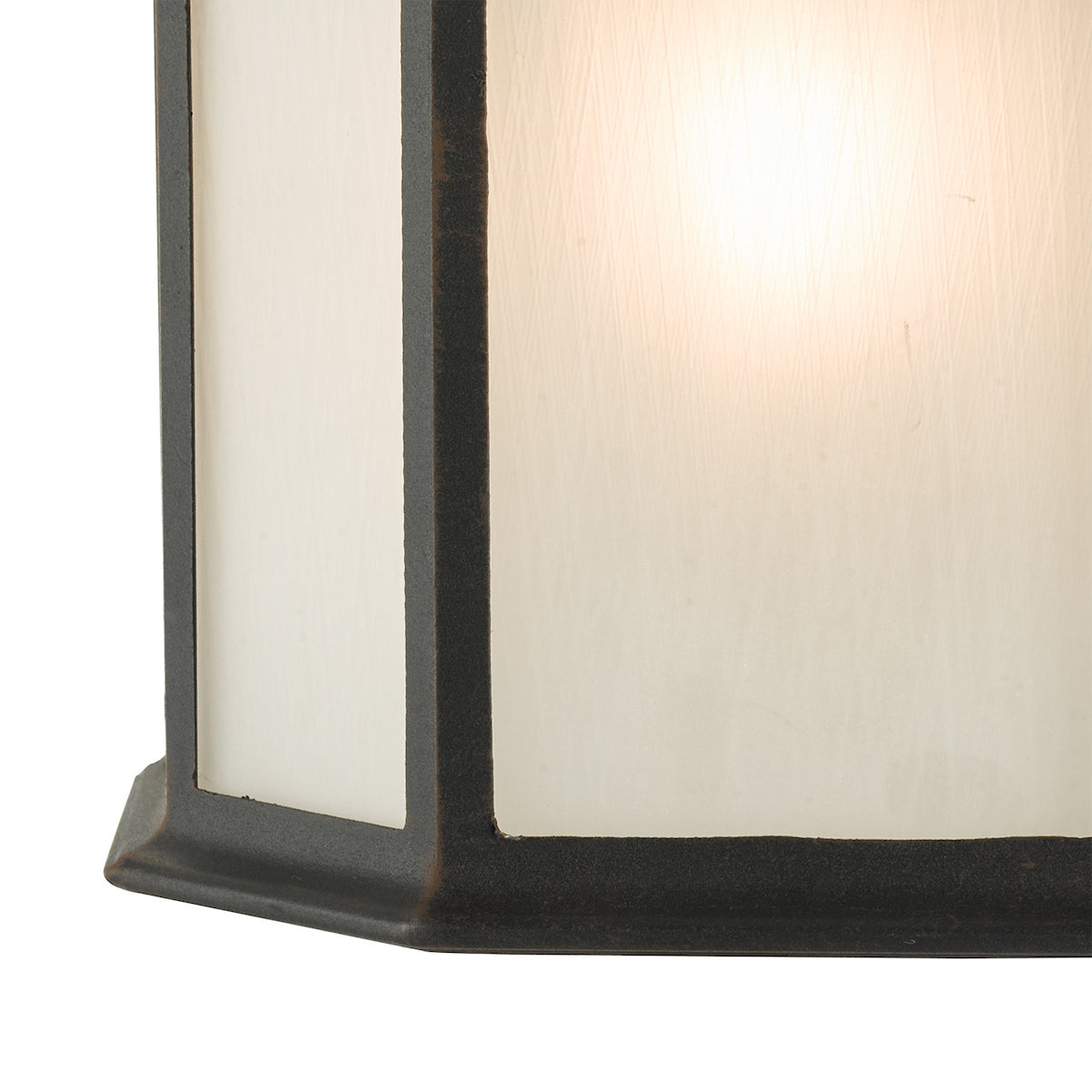 Dar Dulbecco Outdoor Wall Light Black Opal Acrylic IP44 – from Amos Lighting + Home