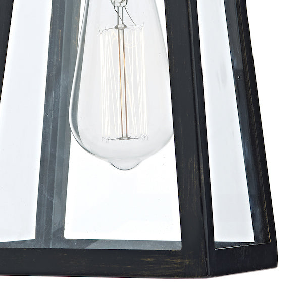 Dar Duval Outdoor Wall Light Black – from Amos Lighting + Home