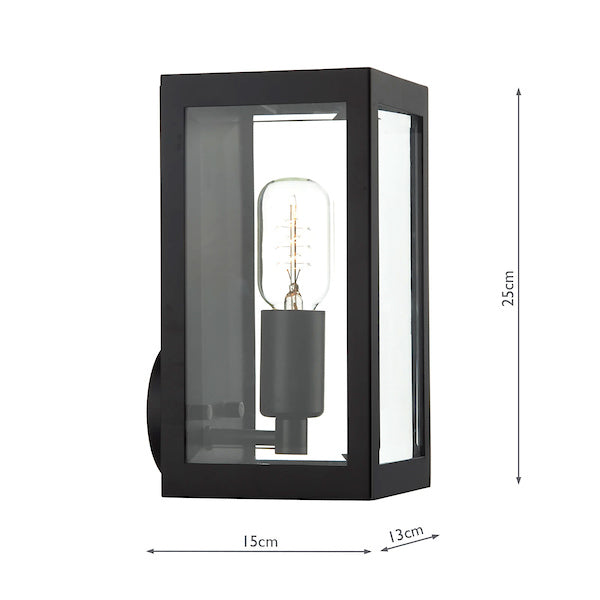Dar Era Outdoor Wall Light Black – from Amos Lighting + Home