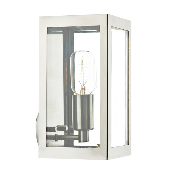 Dar Era Outdoor Wall Light Stainless Steel Glass IP44 – from Amos Lighting + Home