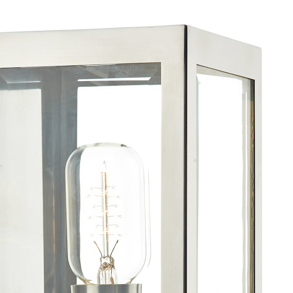 Dar Era Outdoor Wall Light Stainless Steel Glass IP44 – from Amos Lighting + Home