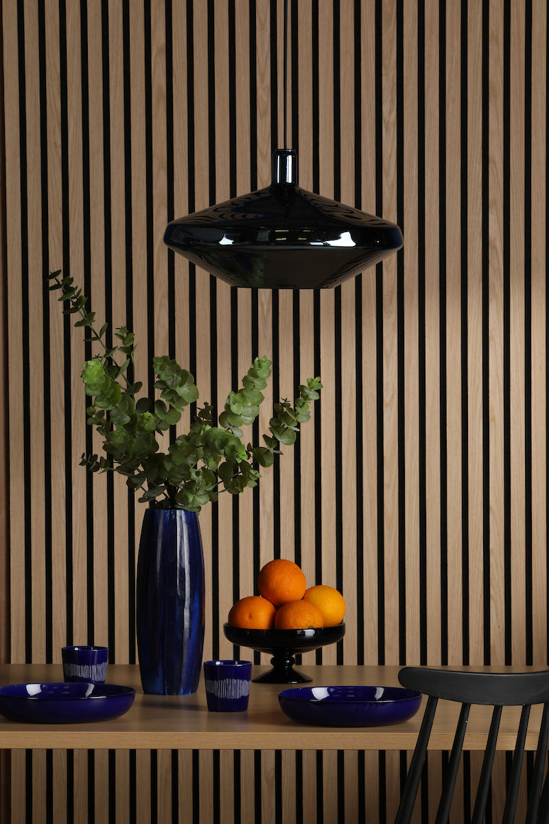 Dar Esmeralda Single Pendant Blue Glass and Opal Glass – from Amos Lighting + Home