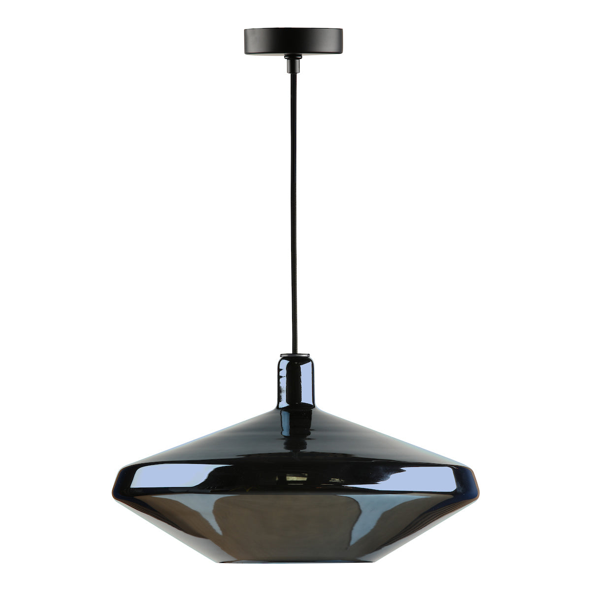 Dar Esmeralda Single Pendant Blue Glass and Opal Glass – from Amos Lighting + Home