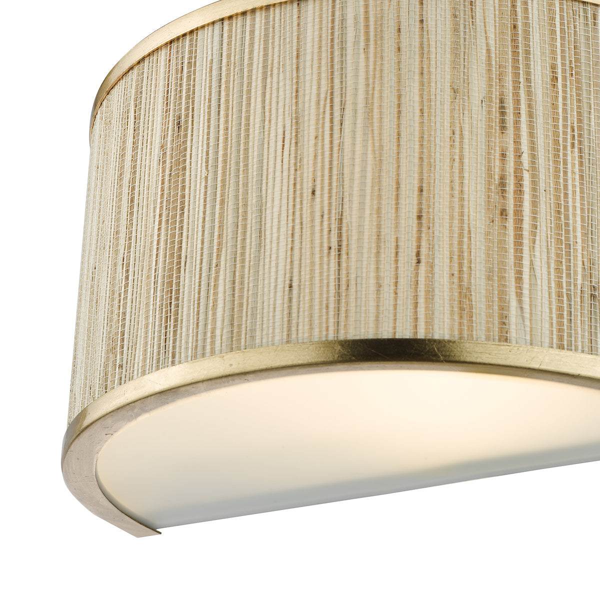 Dar Fenella Wall Light Gold Leaf and Seagrass – from Amos Lighting + Home