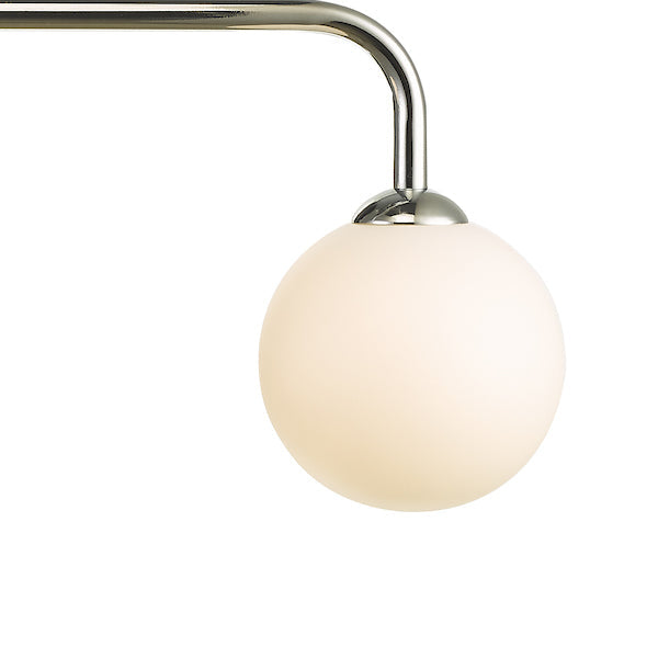 Dar Feya 3 Light Bar Pendant Polished Chrome Opal Glass – from Amos Lighting + Home