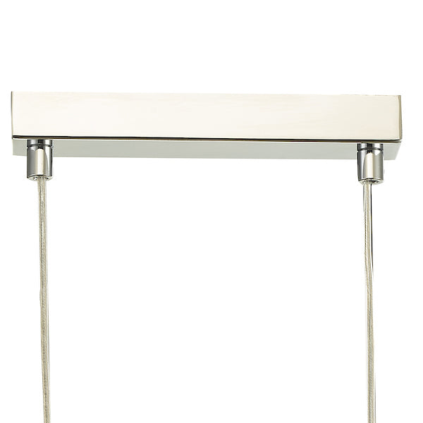 Dar Feya 3 Light Bar Pendant Polished Chrome Opal Glass – from Amos Lighting + Home