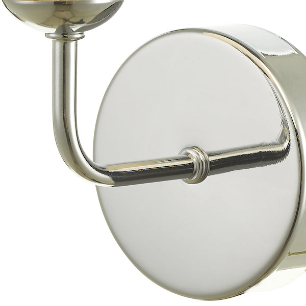 Dar Feya Wall Light Polished Chrome Opal Glass – from Amos Lighting + Home