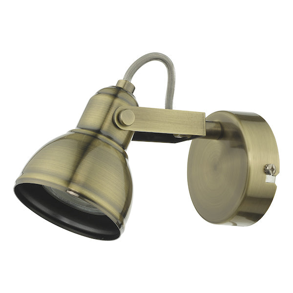 Dar Fothergill Single Spotlight Antique Brass – from Amos Lighting + Home