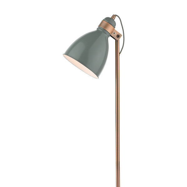 Dar Frederick Floor Lamp Grey and Copper – from Amos Lighting + Home