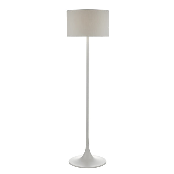 Dar Funchal Floor Lamp Grey with Shade – from Amos Lighting + Home