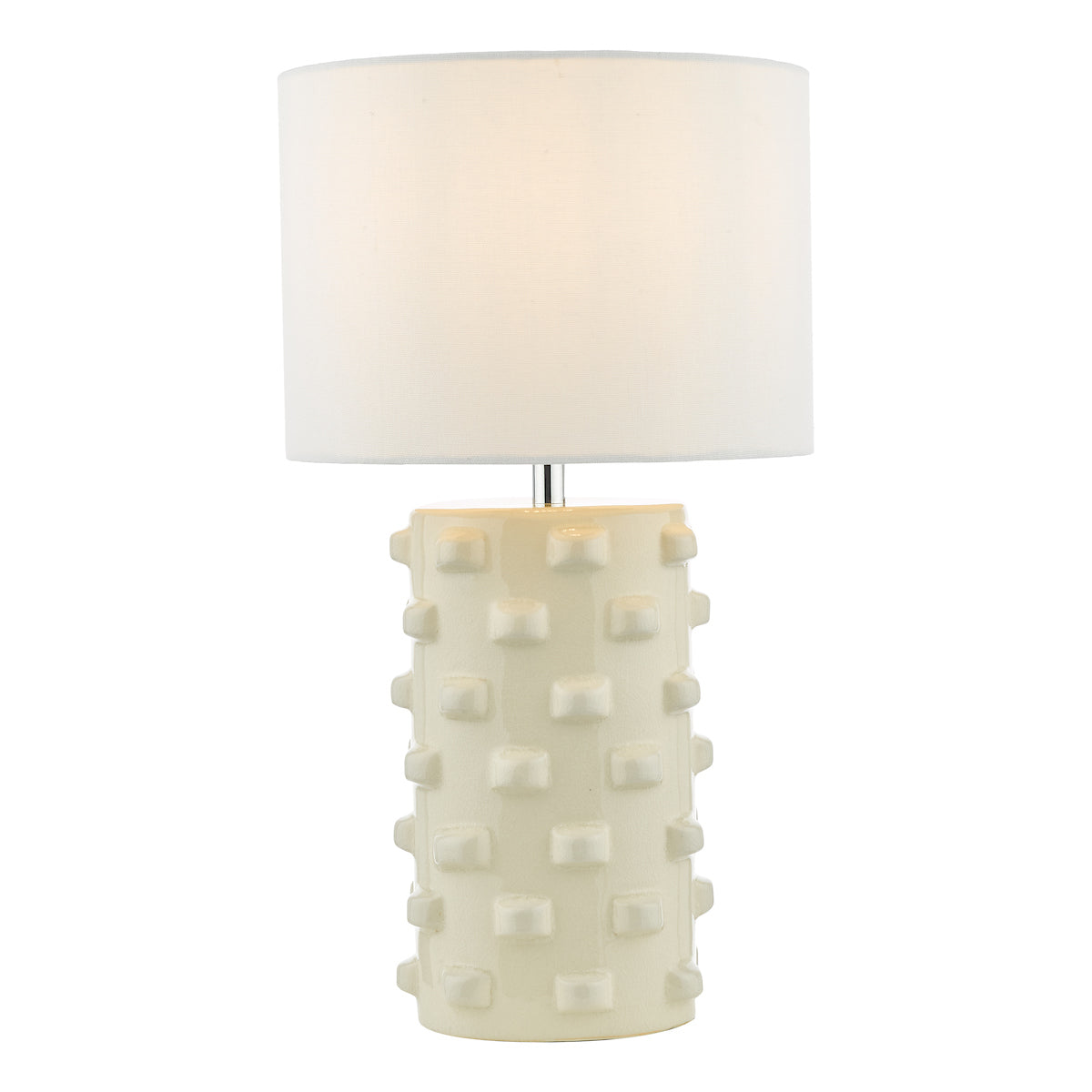 Dar Georgina Table Lamp White With Shade – from Amos Lighting + Home