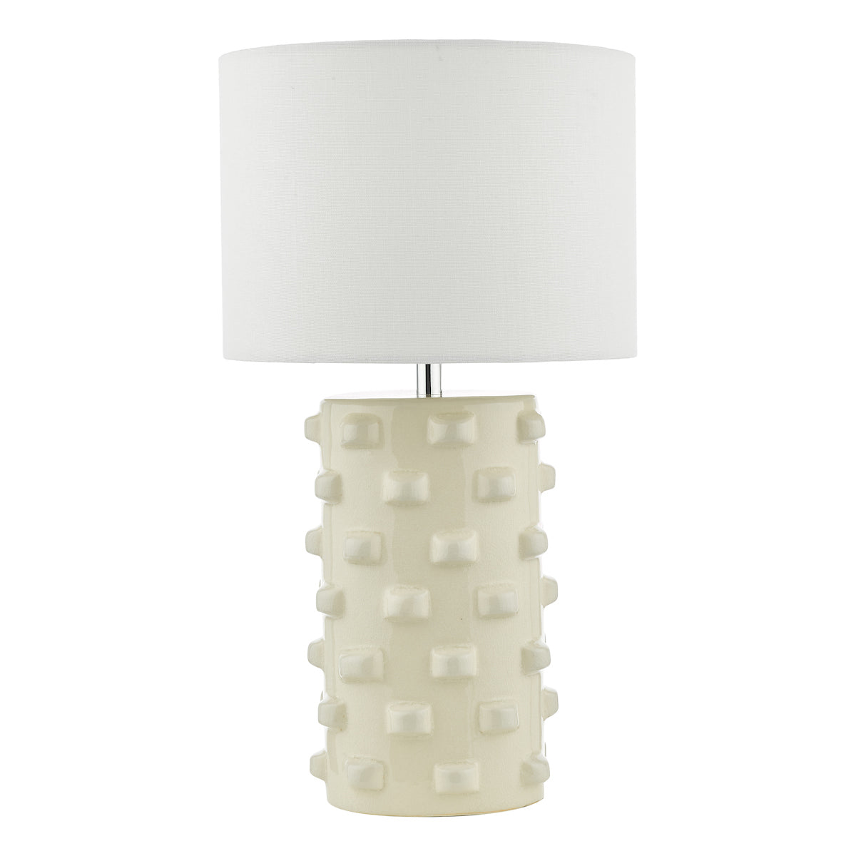 Dar Georgina Table Lamp White With Shade – from Amos Lighting + Home