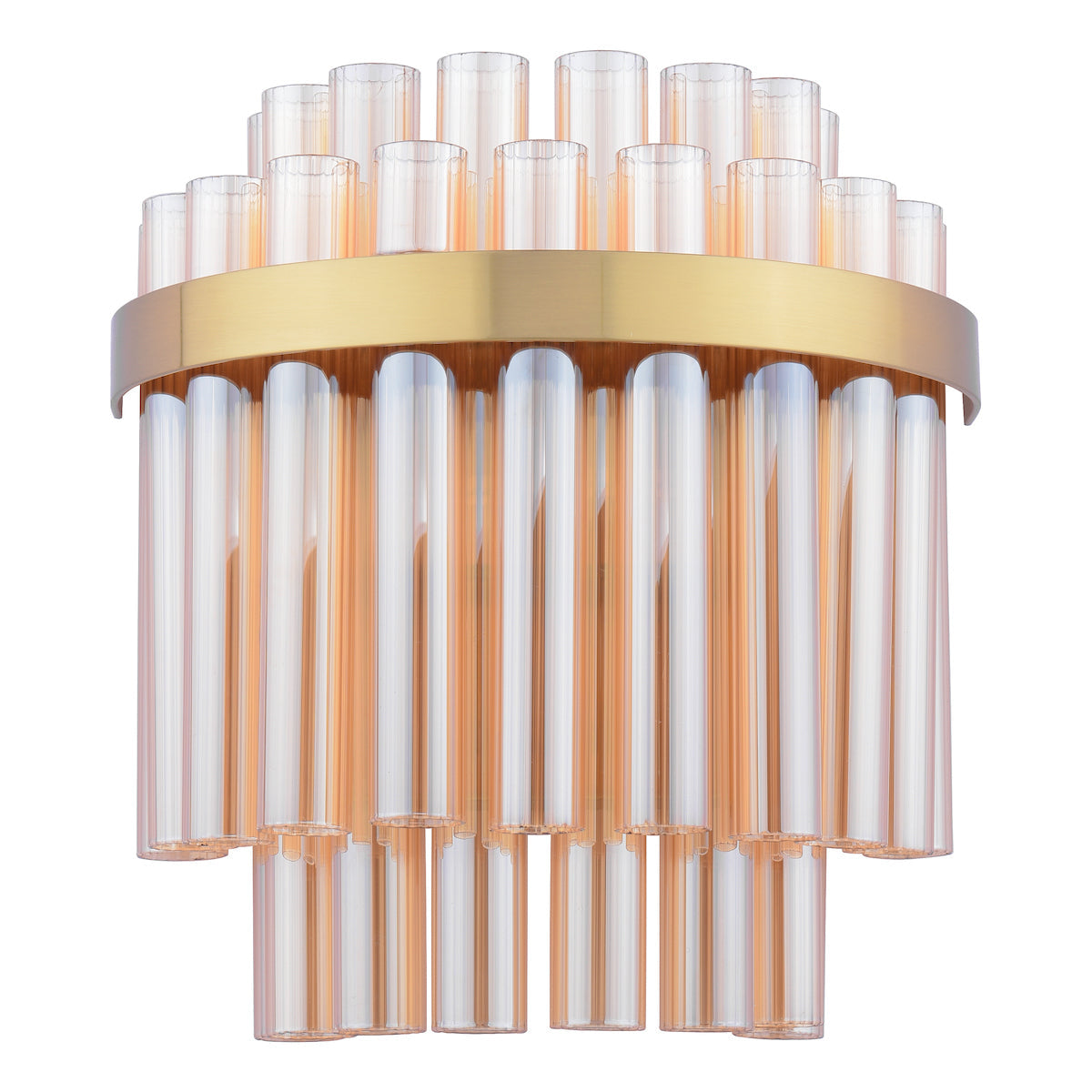 Dar Gold Imani Wall Light Natural Brass & Champagne Glass – from Amos Lighting + Home