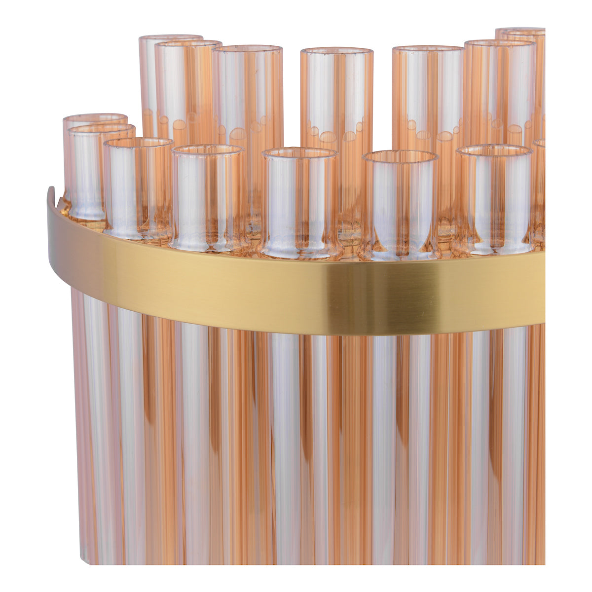 Dar Gold Imani Wall Light Natural Brass & Champagne Glass – from Amos Lighting + Home