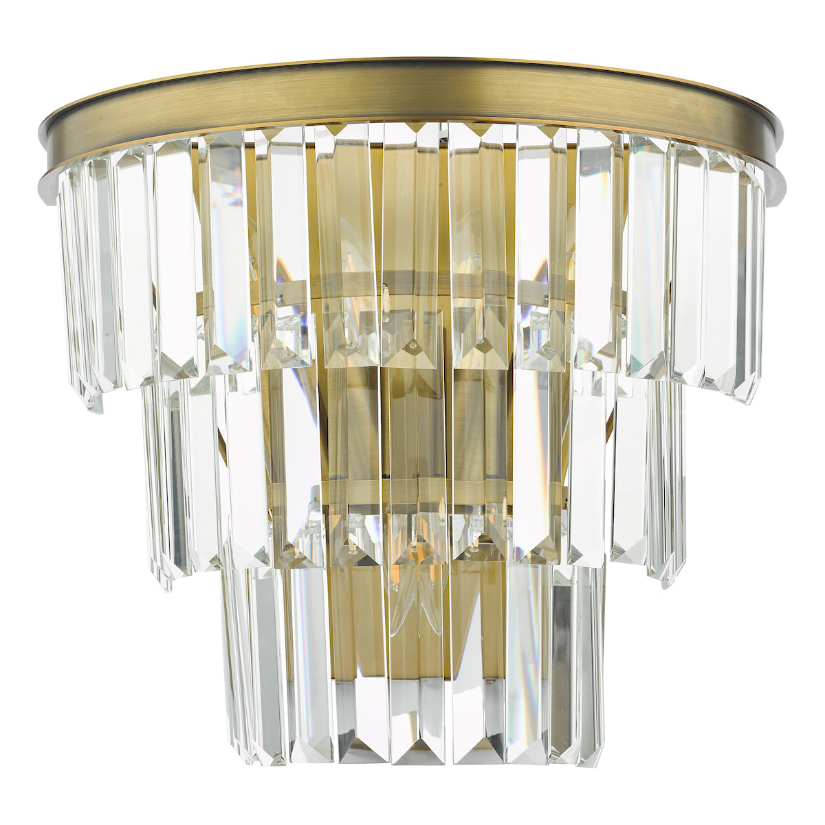Dar Gold Rhapsody Wall Light Crystal & Bronze – from Amos Lighting + Home