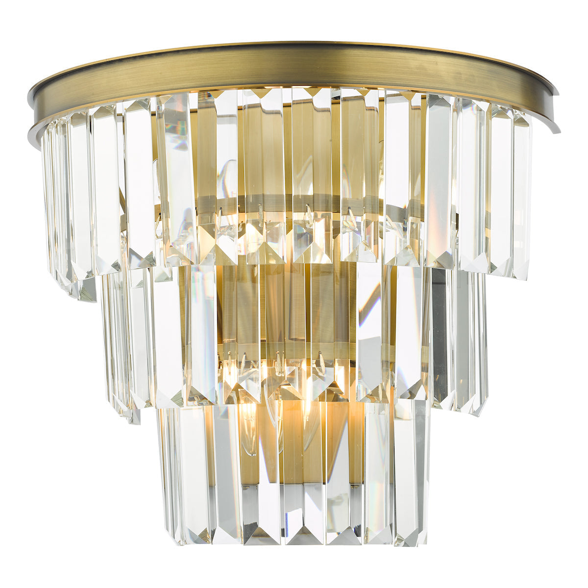 Dar Gold Rhapsody Wall Light Crystal & Bronze – from Amos Lighting + Home