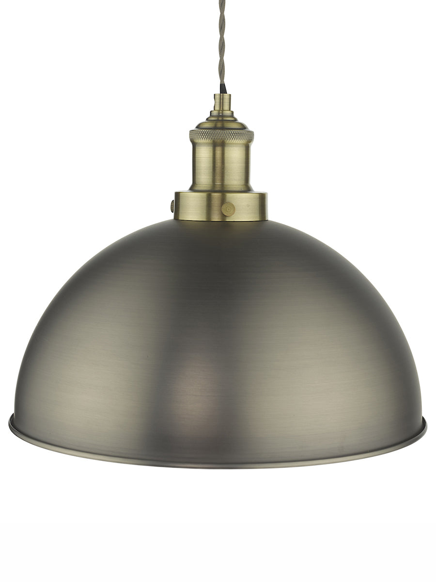 Dar Governor Pendant Antique Chrome Antique Brass – from Amos Lighting + Home