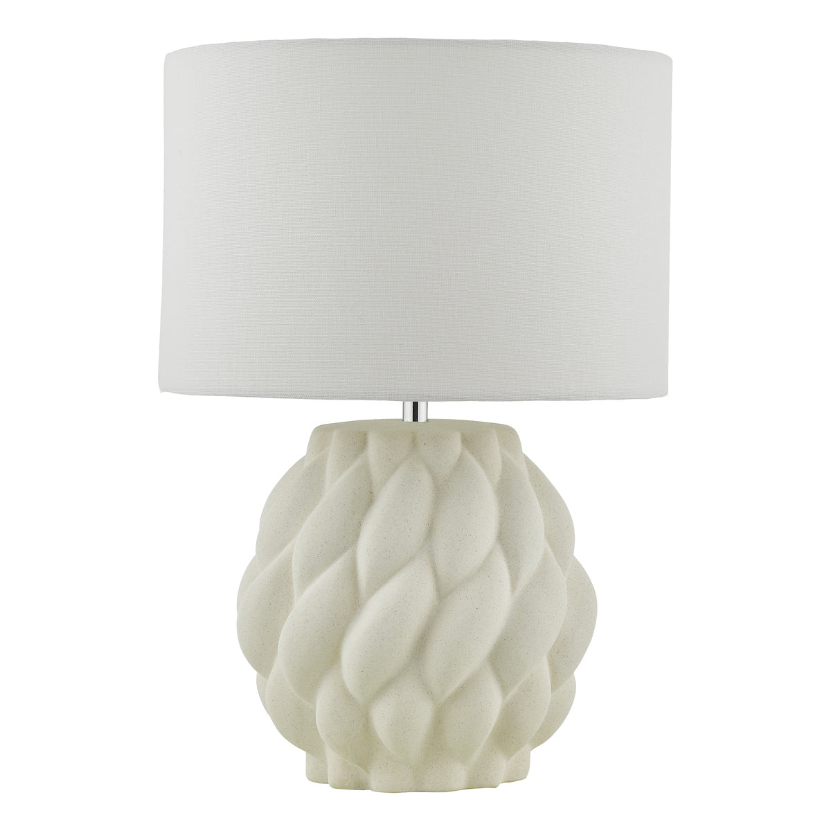 Dar Idonia Table Lamp White With Shade – from Amos Lighting + Home