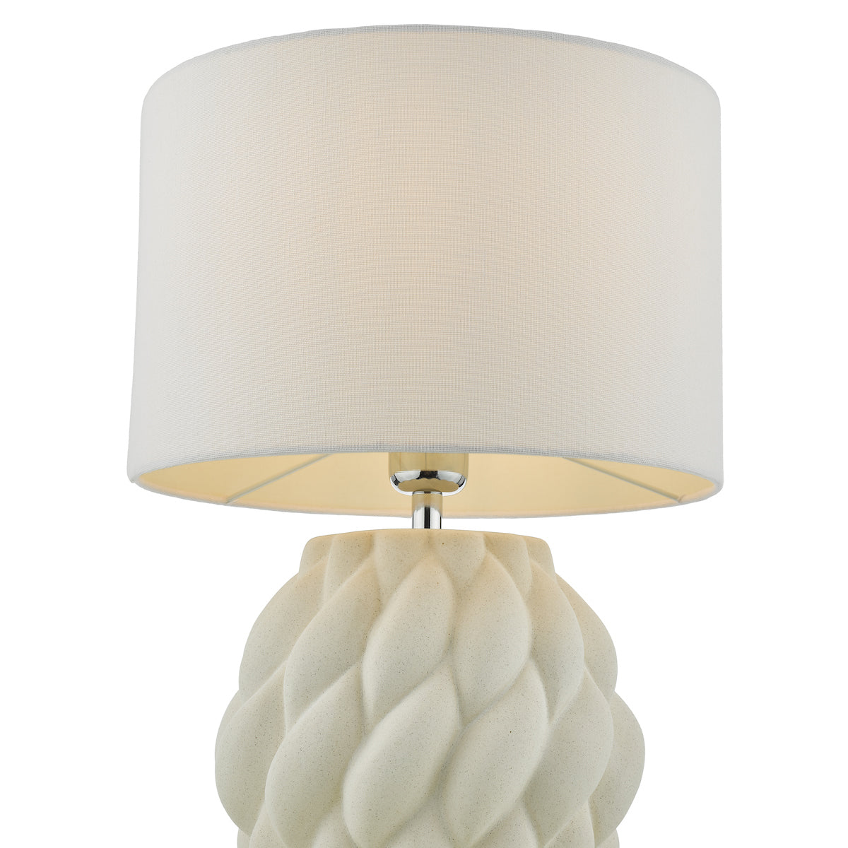 Dar Idonia Table Lamp White With Shade – from Amos Lighting + Home
