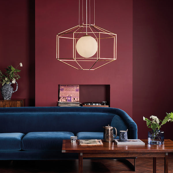 Dar Izmir Hexagonal Old Gold Frame Chandelier Pendant Opal Glass – from Amos Lighting + Home